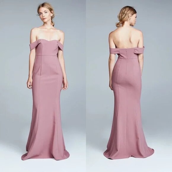 LIKELY Bartolli Off-the-Shoulder Nostalgia Rose Mermaid Evening Gown NWT Size 6 - Picture 1 of 17